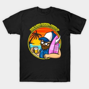 beer beach surf T-Shirt